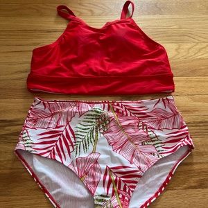 Red and White Bikini